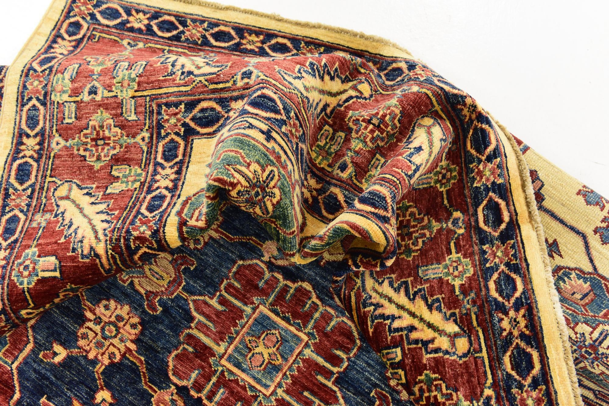 6' x 7' 8 Hand Knotted Kazak Rug