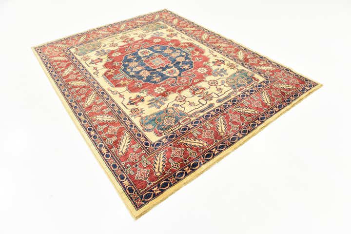 6' x 7' 8 Hand Knotted Kazak Rug