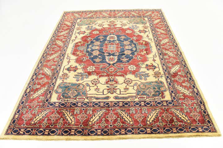 6' x 7' 8 Hand Knotted Kazak Rug