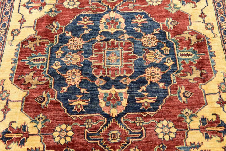Detail image of 6' x 7' 8 Hand Knotted Kazak Rug