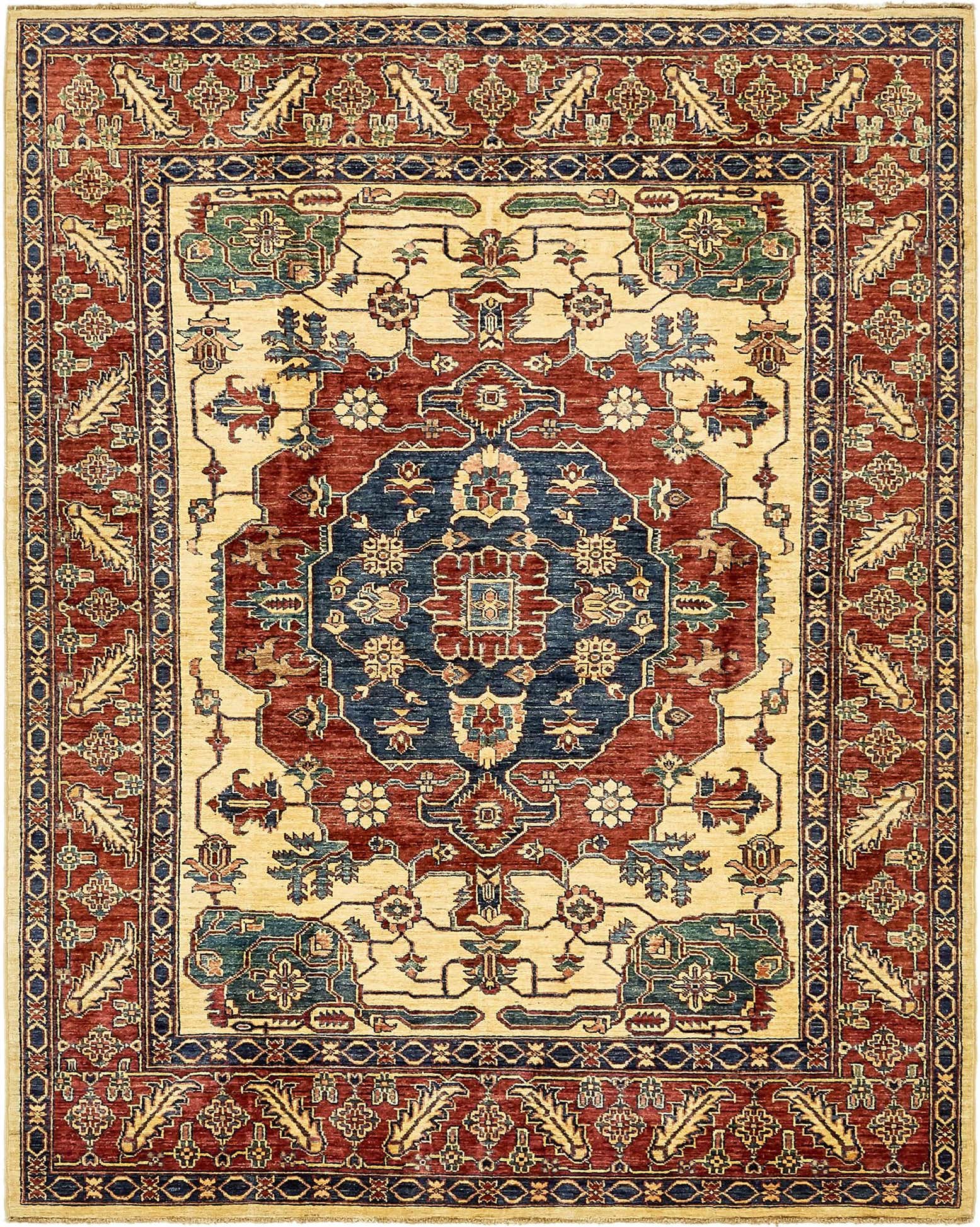 6' x 7' 8 Hand Knotted Kazak Rug