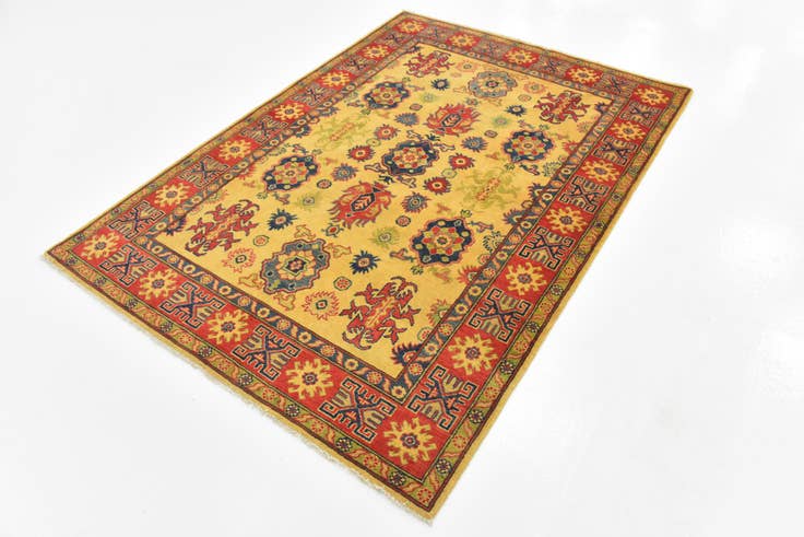 Detail image of 5' 2 x 7' Hand Knotted Kazak Rug