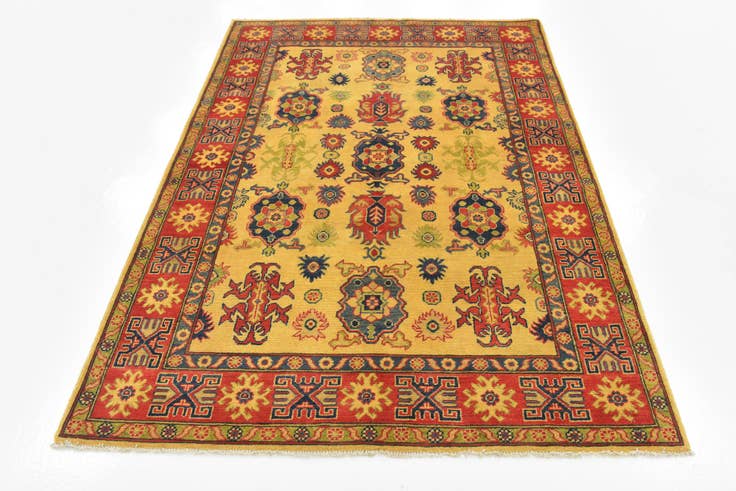Detail image of 5' 2 x 7' Hand Knotted Kazak Rug