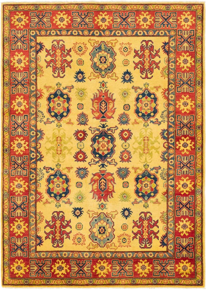 Detail image of 5' 2 x 7' Hand Knotted Kazak Rug