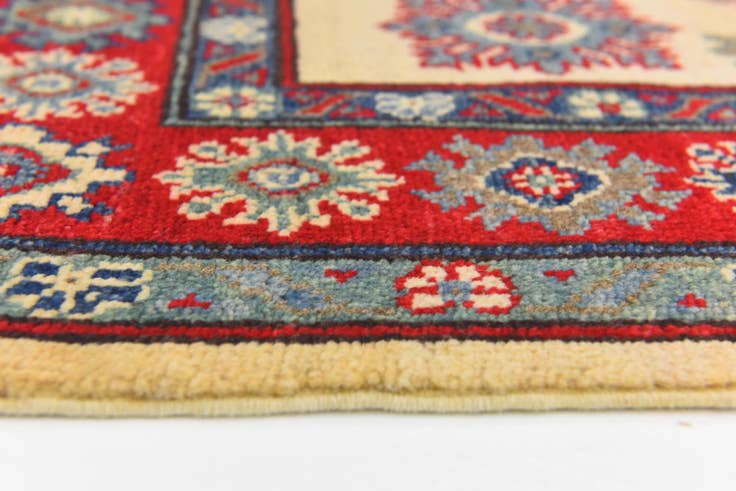 Detail image of 4' 2 x 6' Hand Knotted Kazak Rug