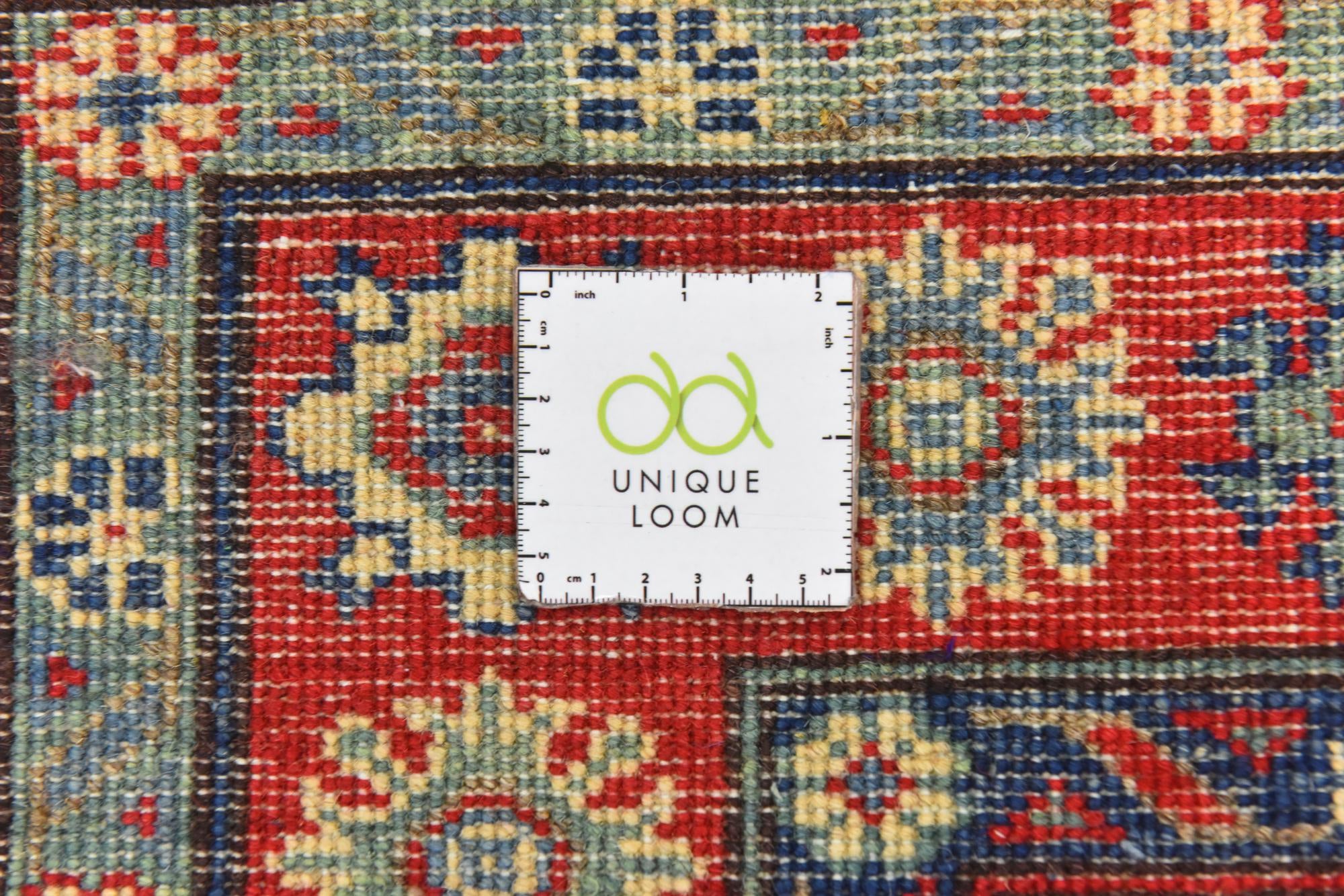 4' x 5' 7 Hand Knotted Kazak Rug