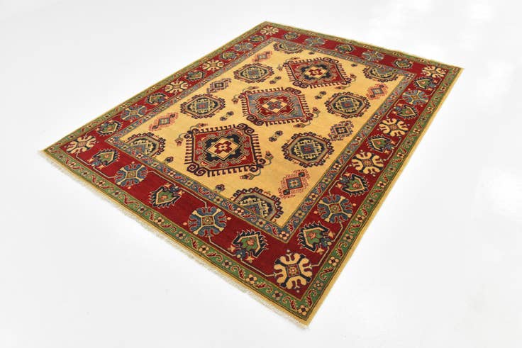 Detail image of 6' x 7' 9 Hand Knotted Kazak Rug