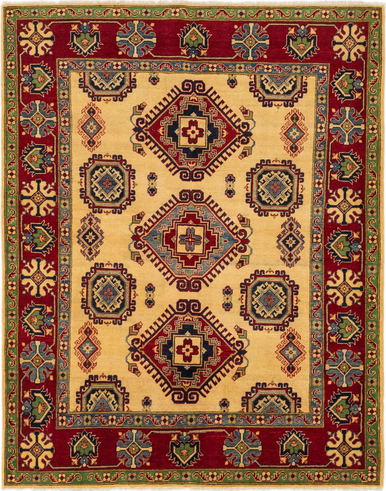 6' x 7' 9 Hand Knotted Kazak Rug