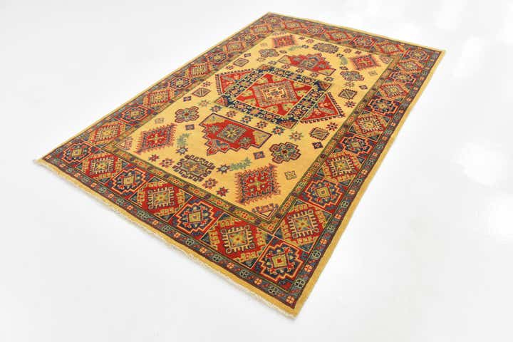 5' 5 x 8' 1 Hand Knotted Kazak Rug