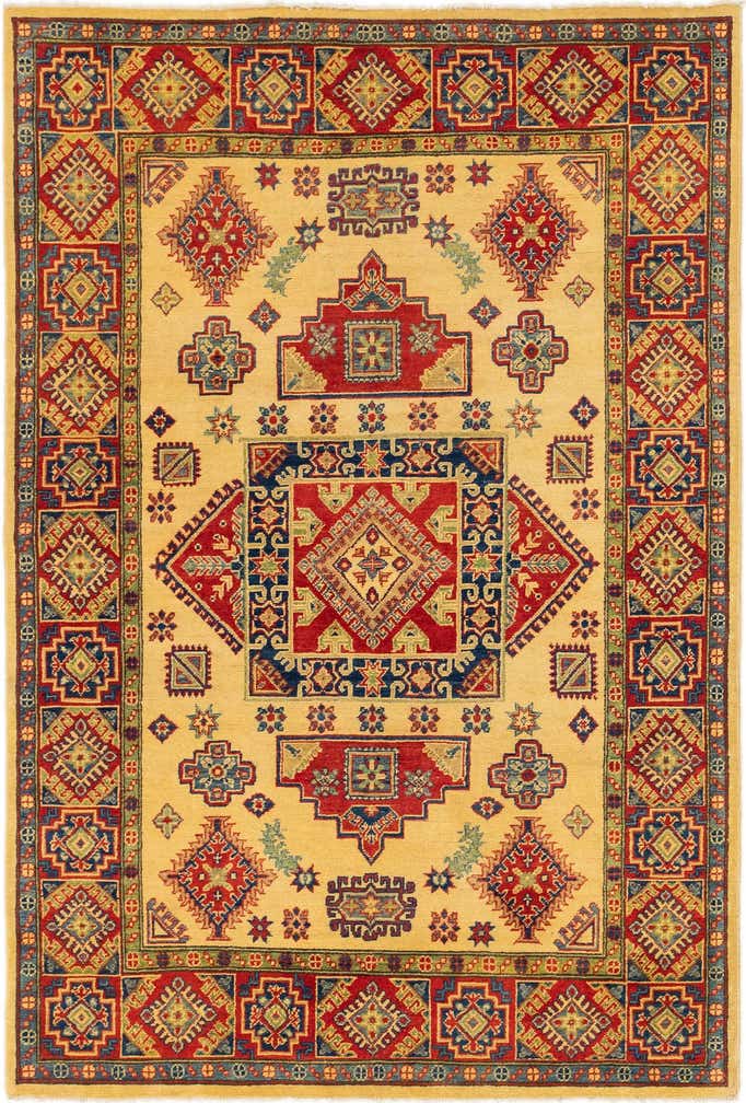5' 5 x 8' 1 Hand Knotted Kazak Rug