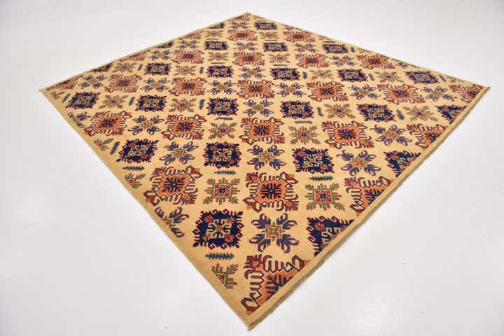 6' 9 x 8' 7 Hand Knotted Kazak Rug