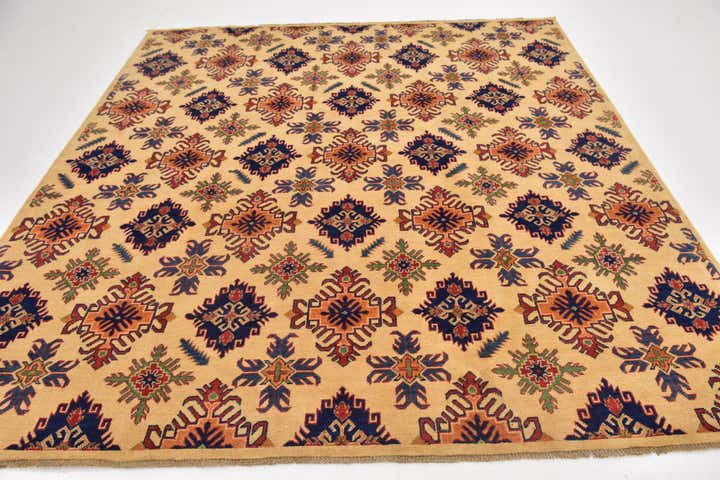 6' 9 x 8' 7 Hand Knotted Kazak Rug