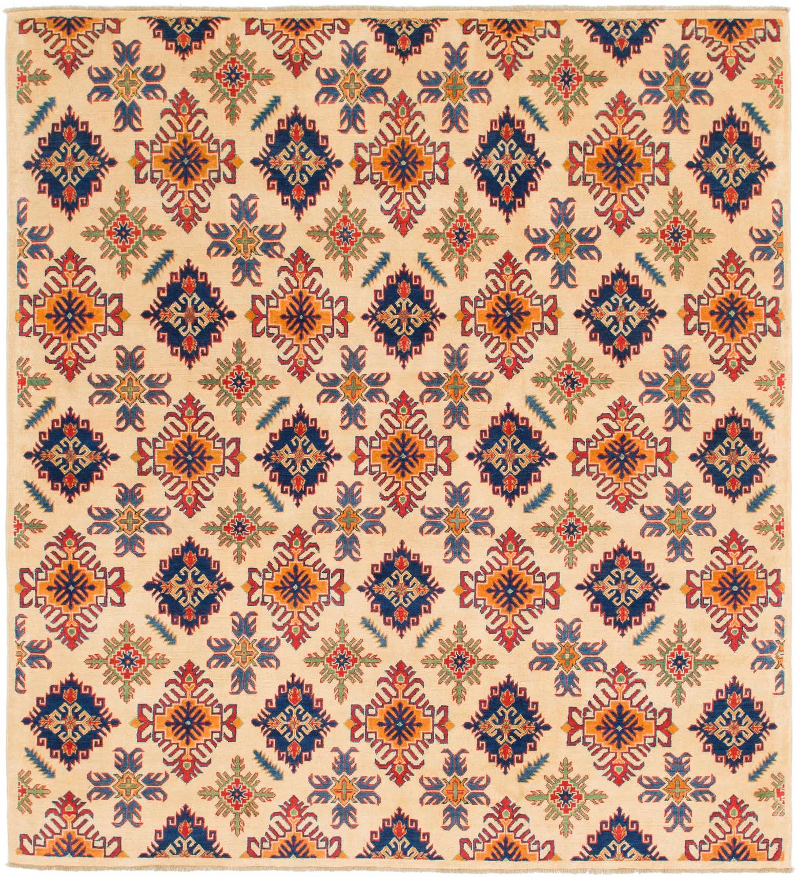 6' 9 x 8' 7 Hand Knotted Kazak Rug