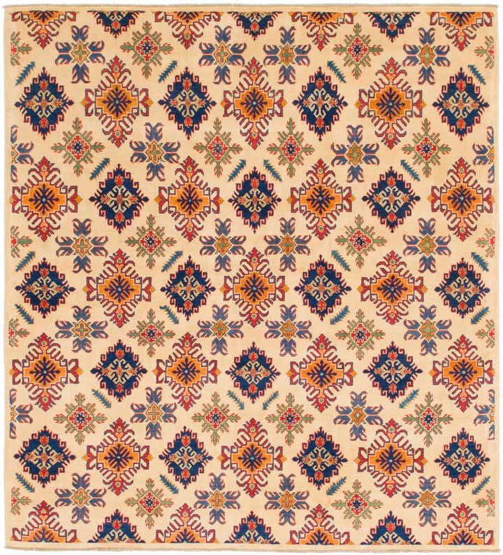 6' 9 x 8' 7 Hand Knotted Kazak Rug