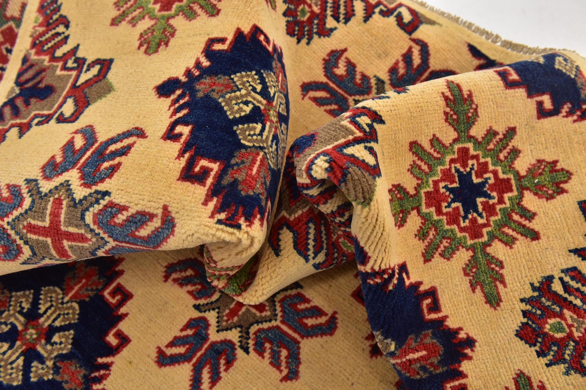 6' 5 x 9' 4 Hand Knotted Kazak Rug