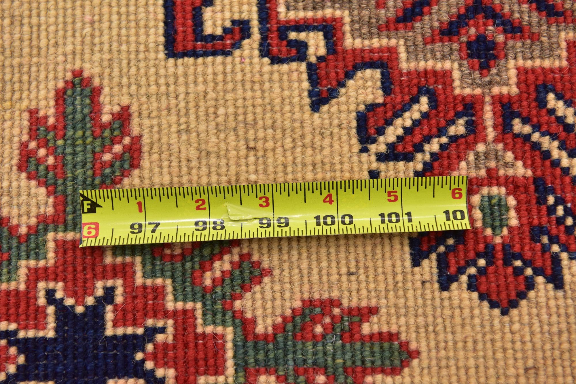 6' 5 x 9' 4 Hand Knotted Kazak Rug