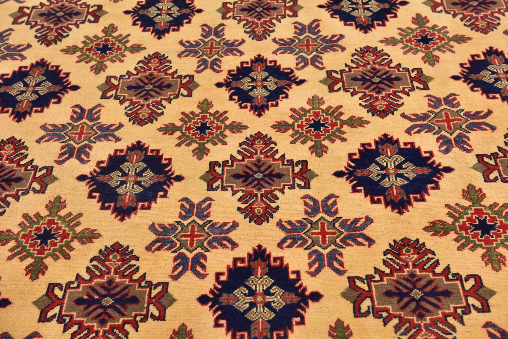6' 5 x 9' 4 Hand Knotted Kazak Rug