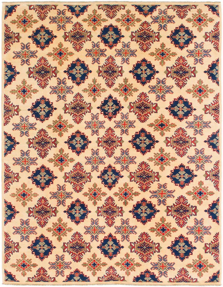 Detail image of 6' 5 x 9' 4 Hand Knotted Kazak Rug