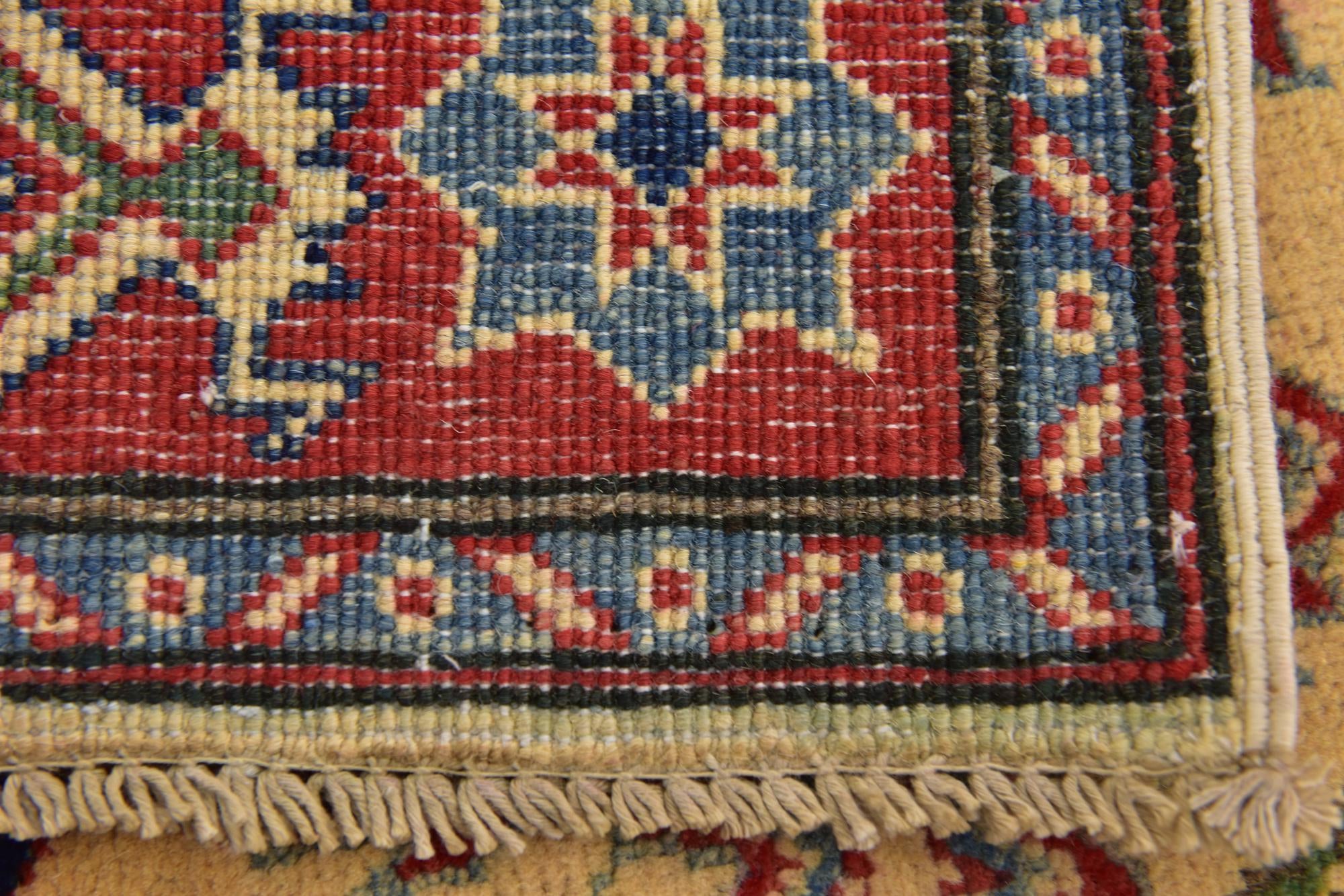4' x 5' 10 Hand Knotted Kazak Rug