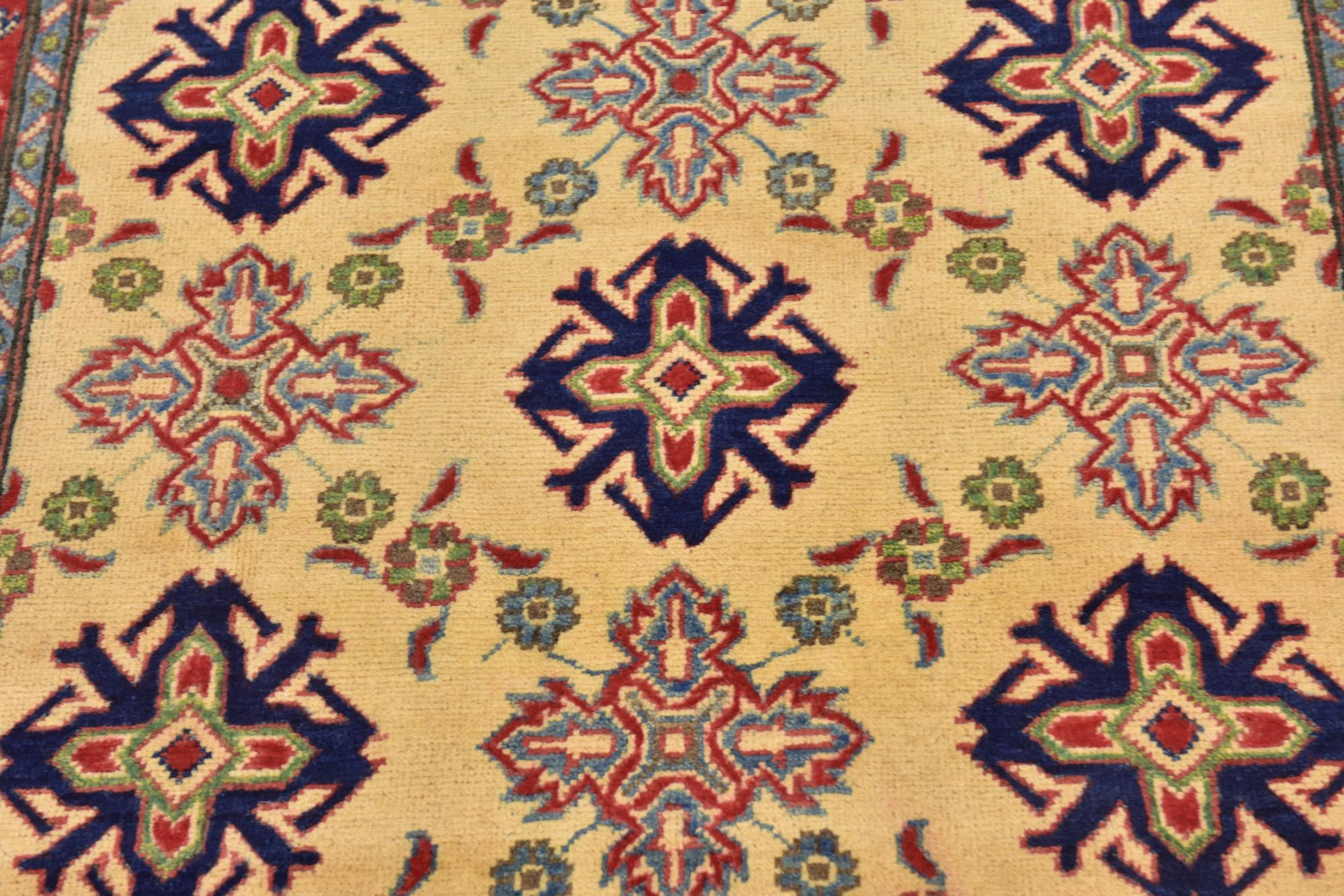 4' x 5' 10 Hand Knotted Kazak Rug