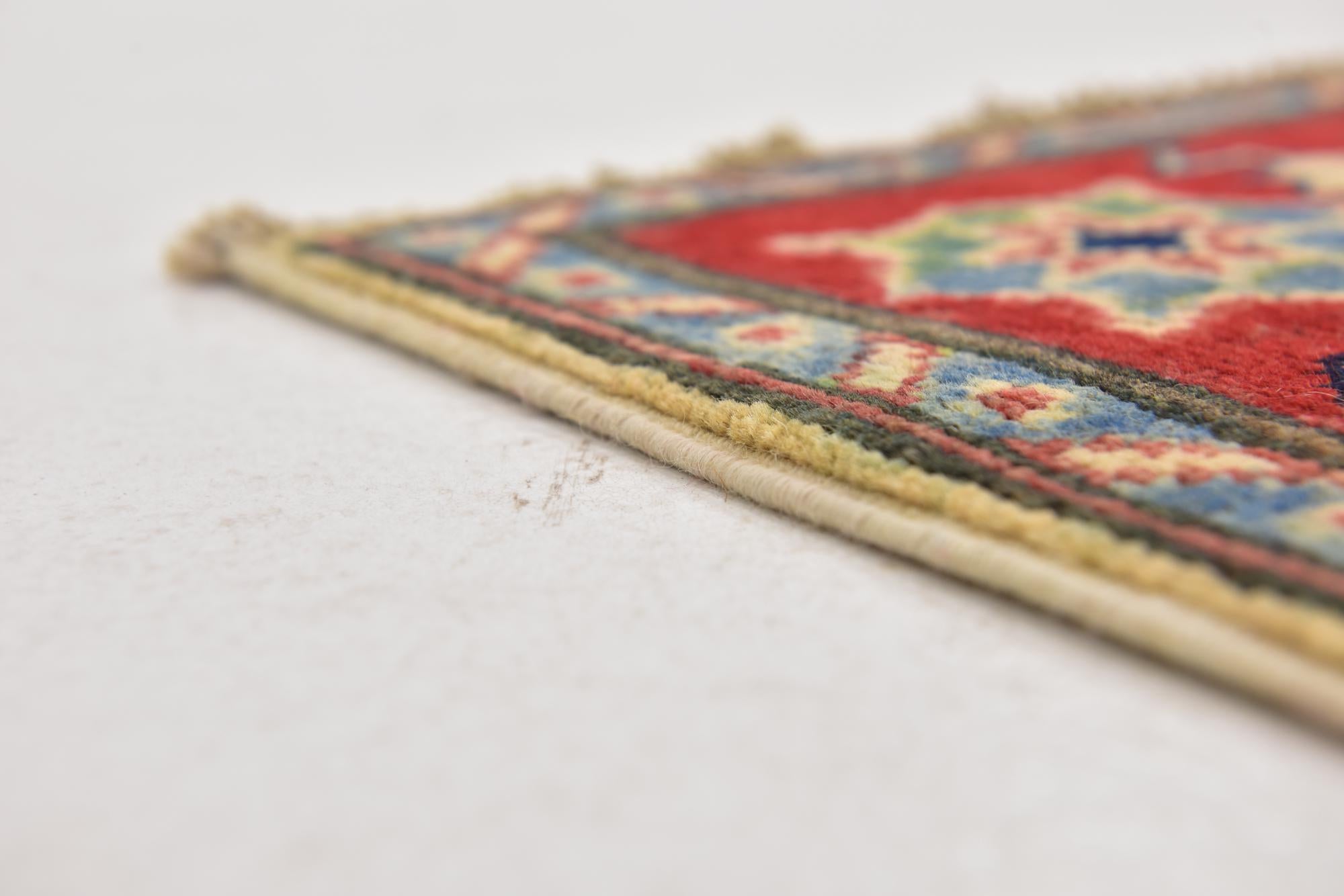 4' x 5' 10 Hand Knotted Kazak Rug