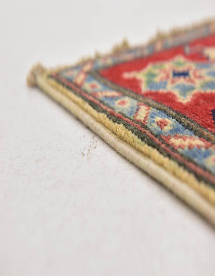 Detail image of 4' x 5' 10  Hand Knotted Kazak Rug