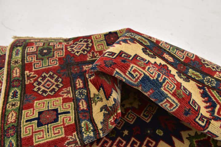 4' x 5' 9 Hand Knotted Kazak Rug