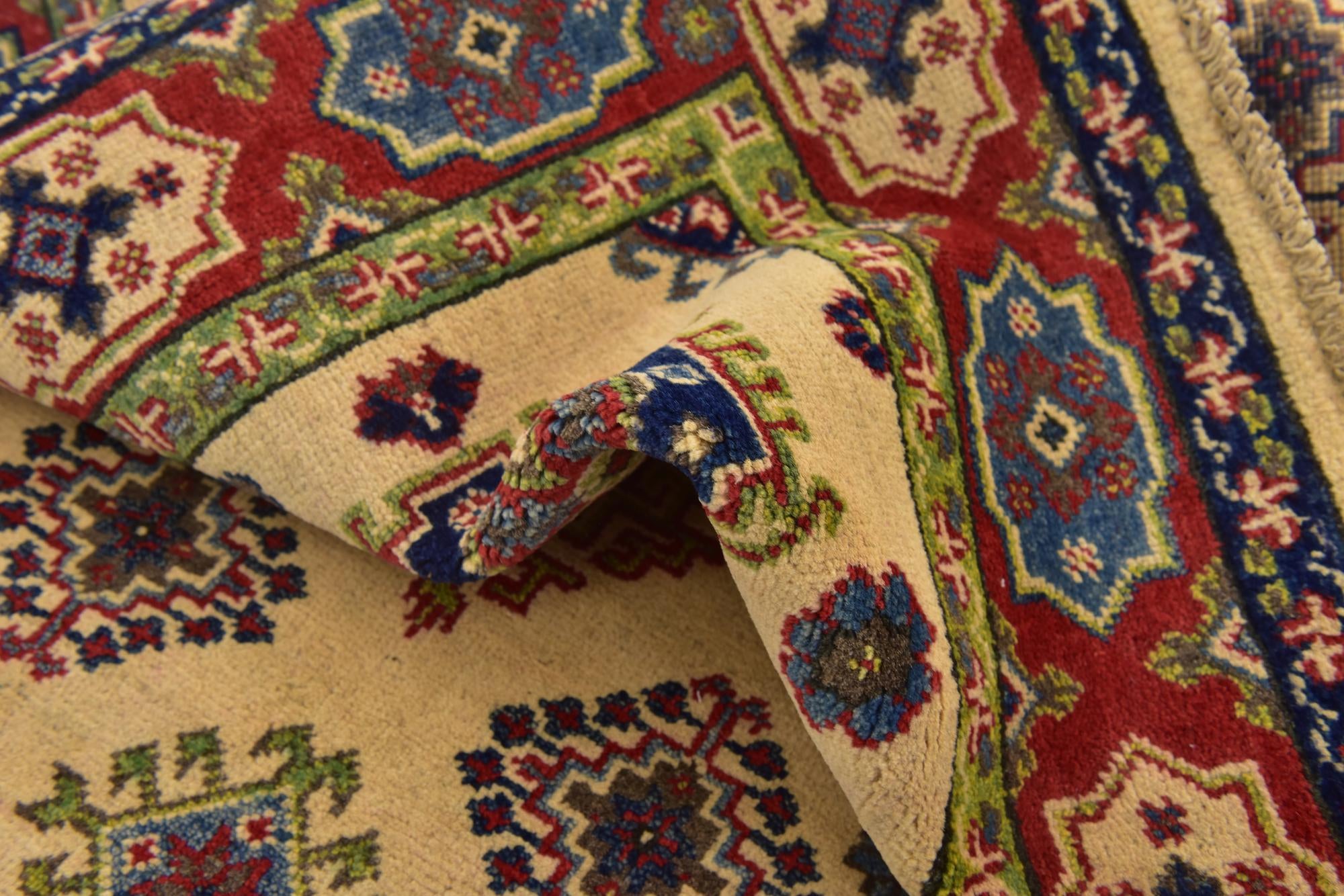 4' x 5' 10 Hand Knotted Kazak Rug