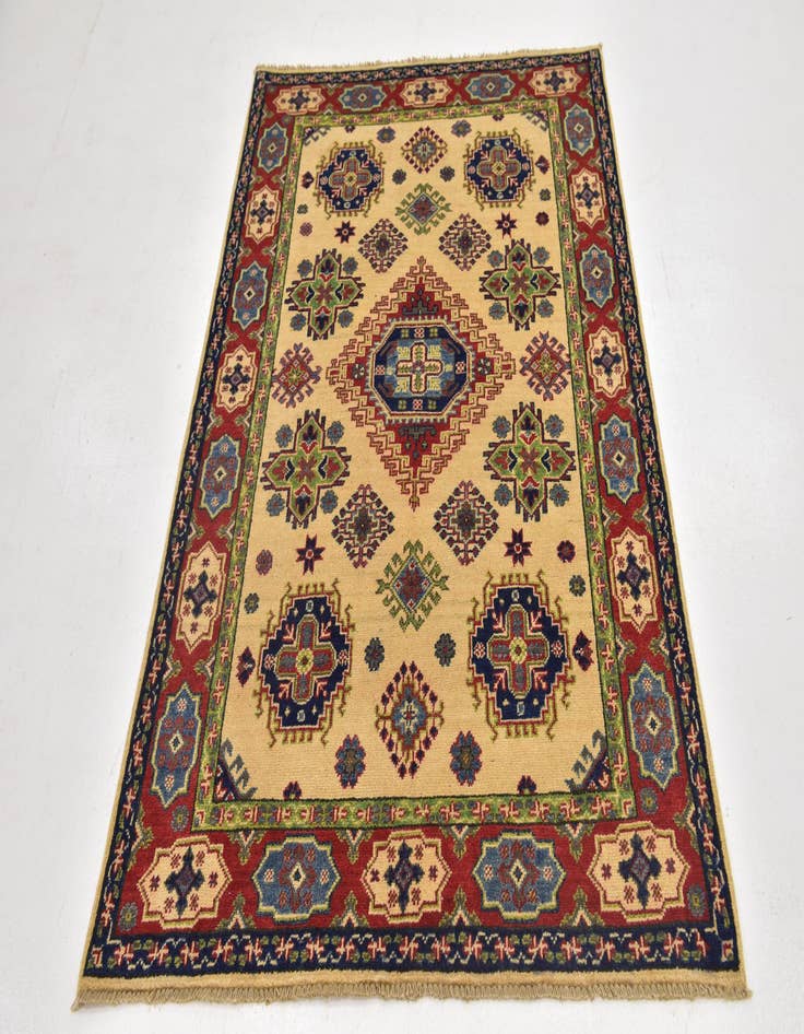 Detail image of 4' x 5' 10  Hand Knotted Kazak Rug