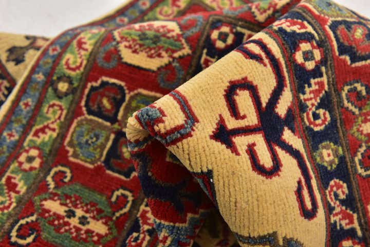 4' x 5' 8 Hand Knotted Kazak Rug
