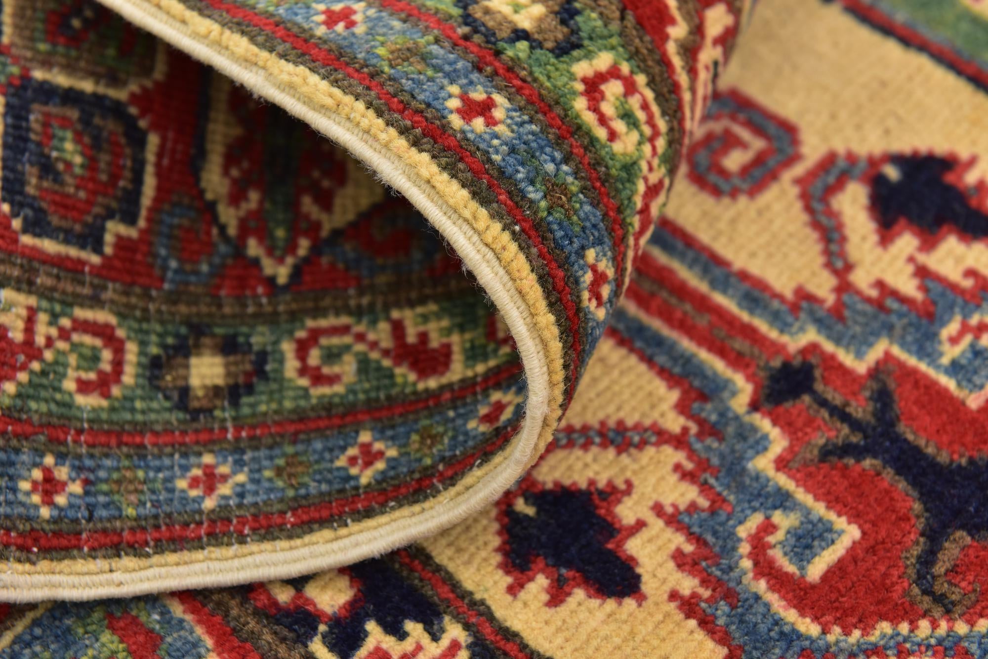 4' x 5' 8 Hand Knotted Kazak Rug