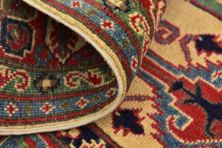 4' x 5' 8 Hand Knotted Kazak Rug