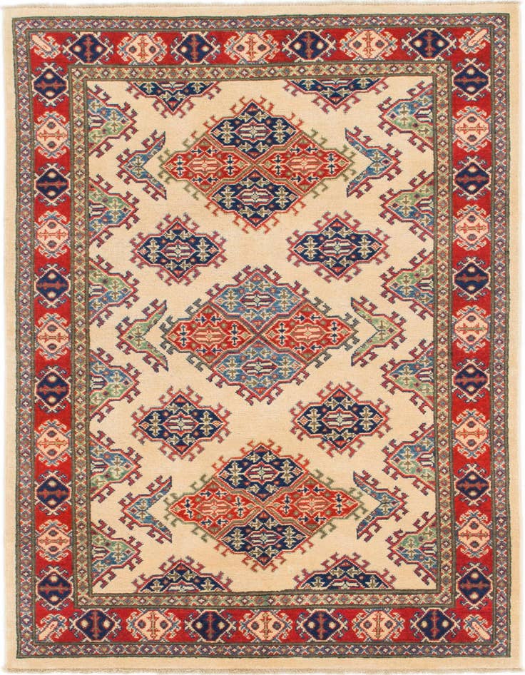 Detail image of 3' 10 x 6' Hand Knotted Kazak Rug