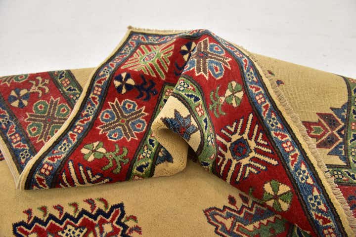 4' x 5' 9 Hand Knotted Kazak Rug