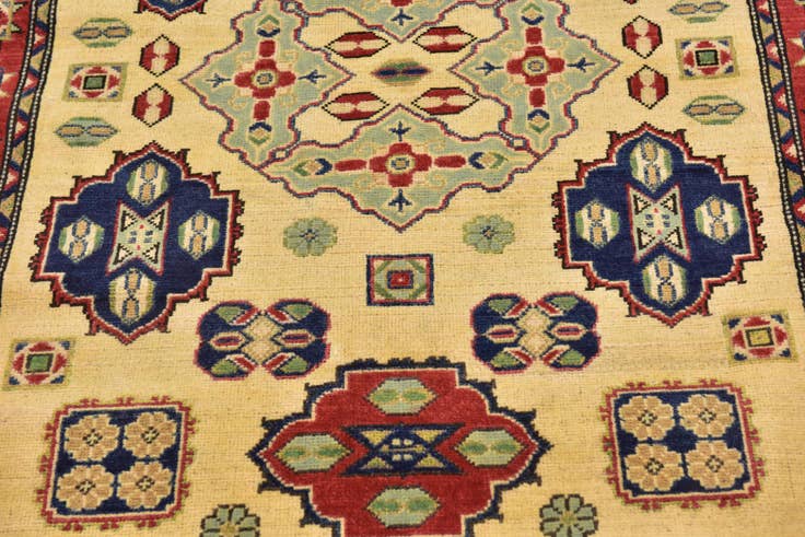 Detail image of 4' x 6' Hand Knotted Kazak Rug