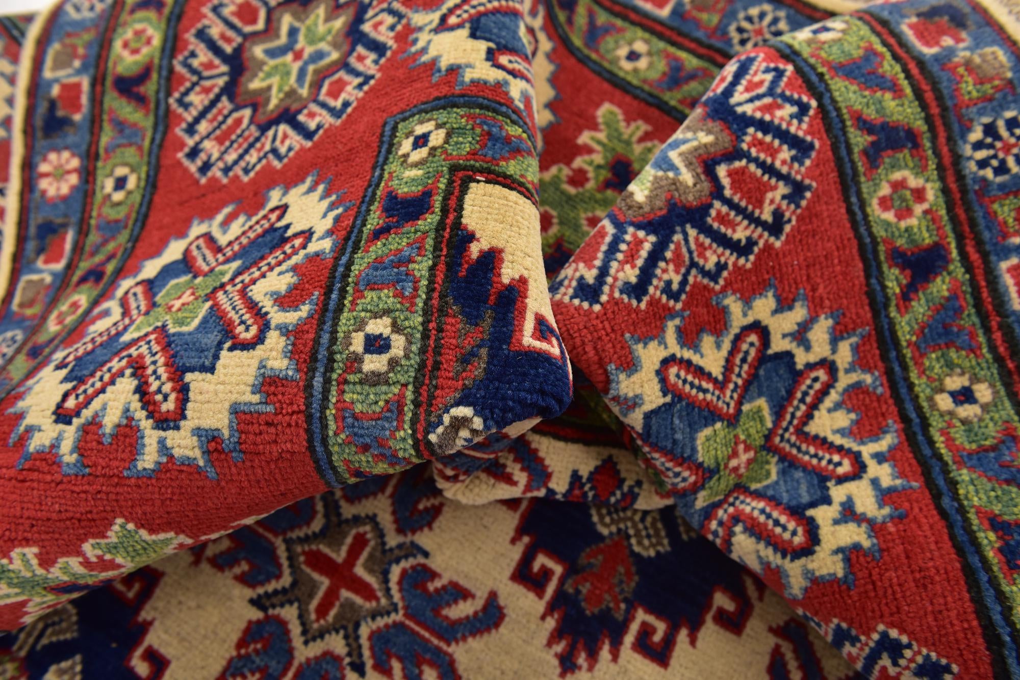 6' 6 x 10' 5 Hand Knotted Kazak Rug