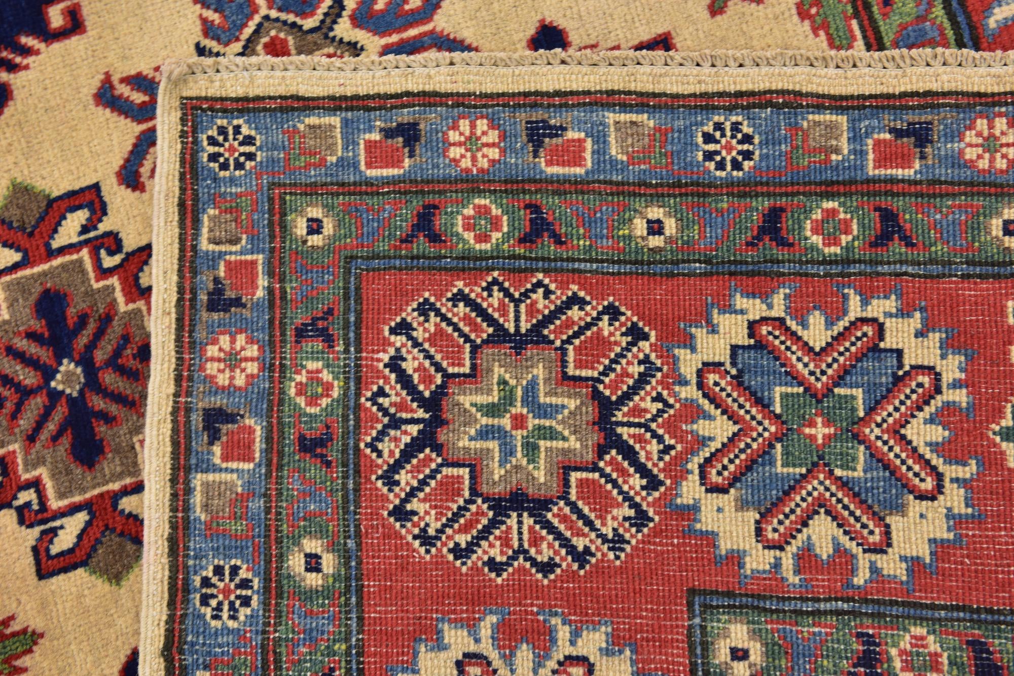 6' 6 x 10' 5 Hand Knotted Kazak Rug
