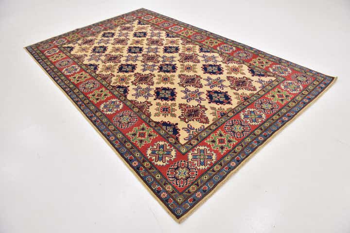 6' 6 x 10' 5 Hand Knotted Kazak Rug
