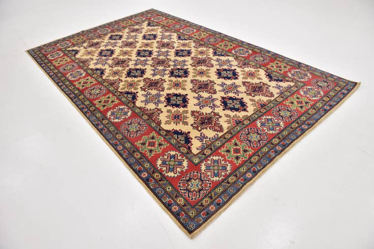 Detail image of 6' 6 x 10' 5 Hand Knotted Kazak Rug
