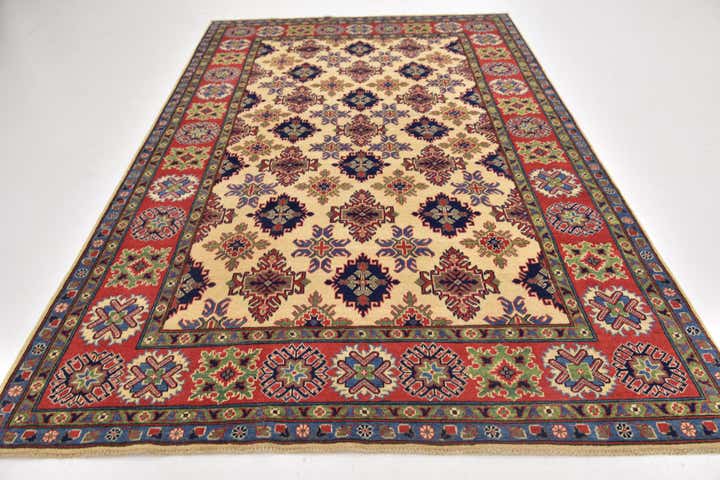 6' 6 x 10' 5 Hand Knotted Kazak Rug