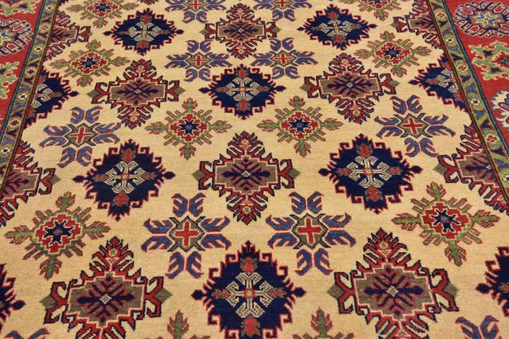 6' 6 x 10' 5 Hand Knotted Kazak Rug