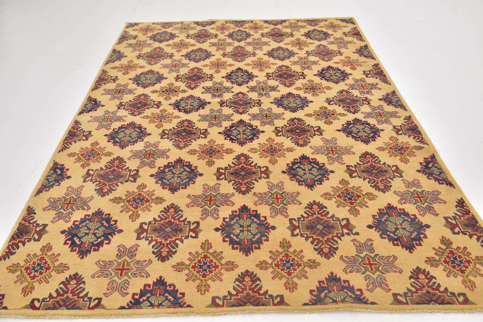 6' x 8' 8 Hand Knotted Kazak Rug