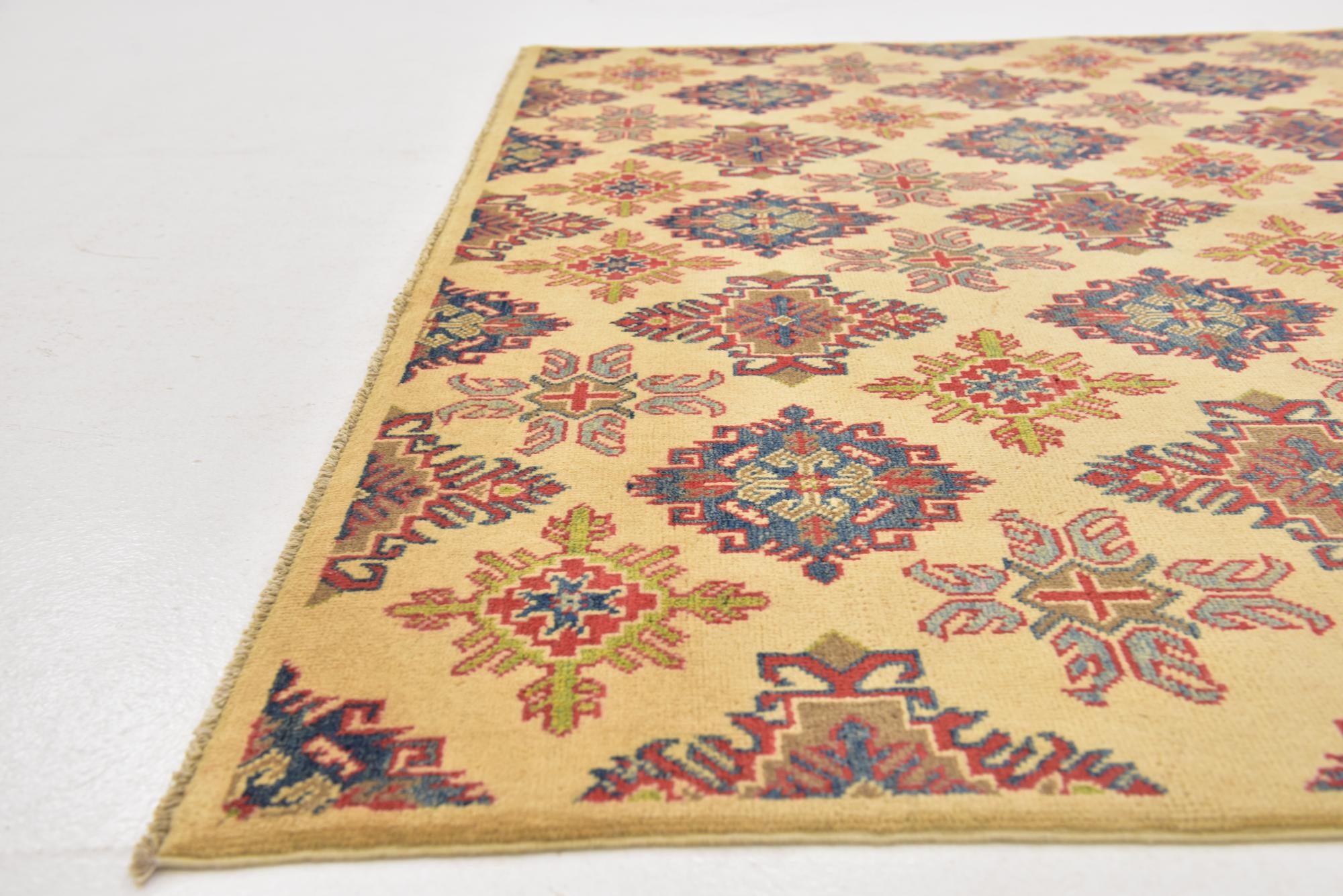 6' x 8' 8 Hand Knotted Kazak Rug