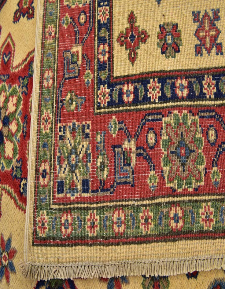 Detail image of 4' x 5' 9  Hand Knotted Kazak Rug