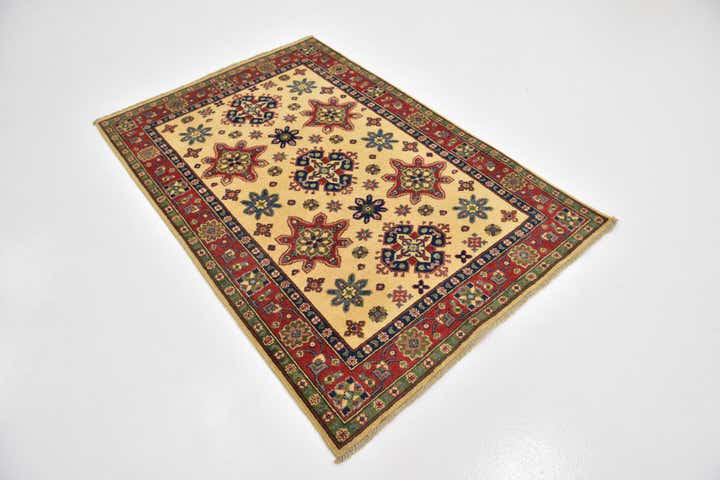 4' x 5' 9 Hand Knotted Kazak Rug