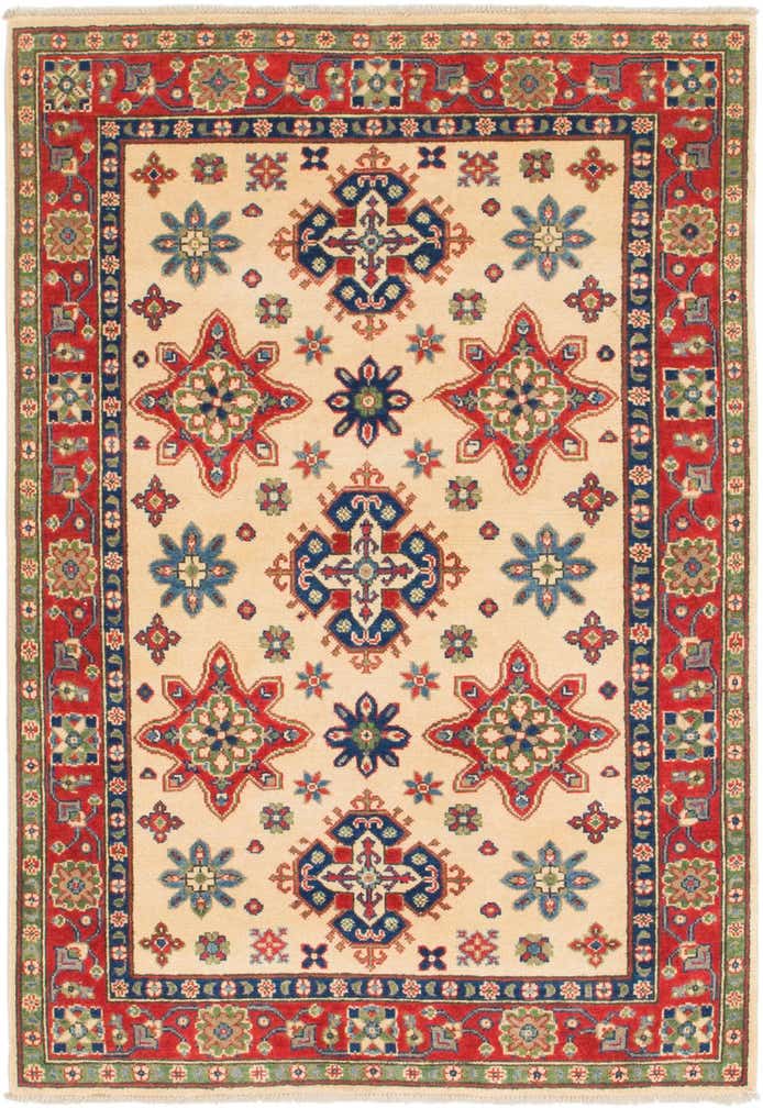 4' x 5' 9 Hand Knotted Kazak Rug