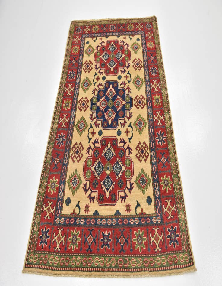 Detail image of 4' x 6' 4  Hand Knotted Kazak Rug