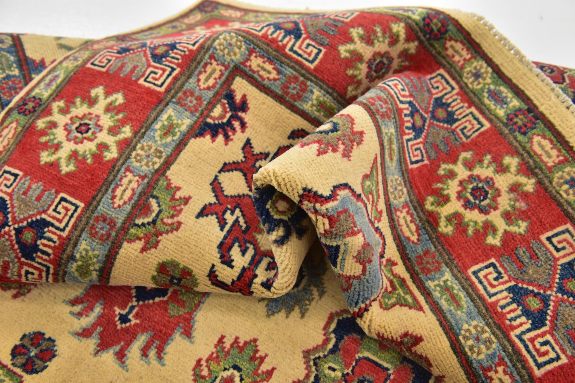 4' x 6' Hand Knotted Kazak Rug