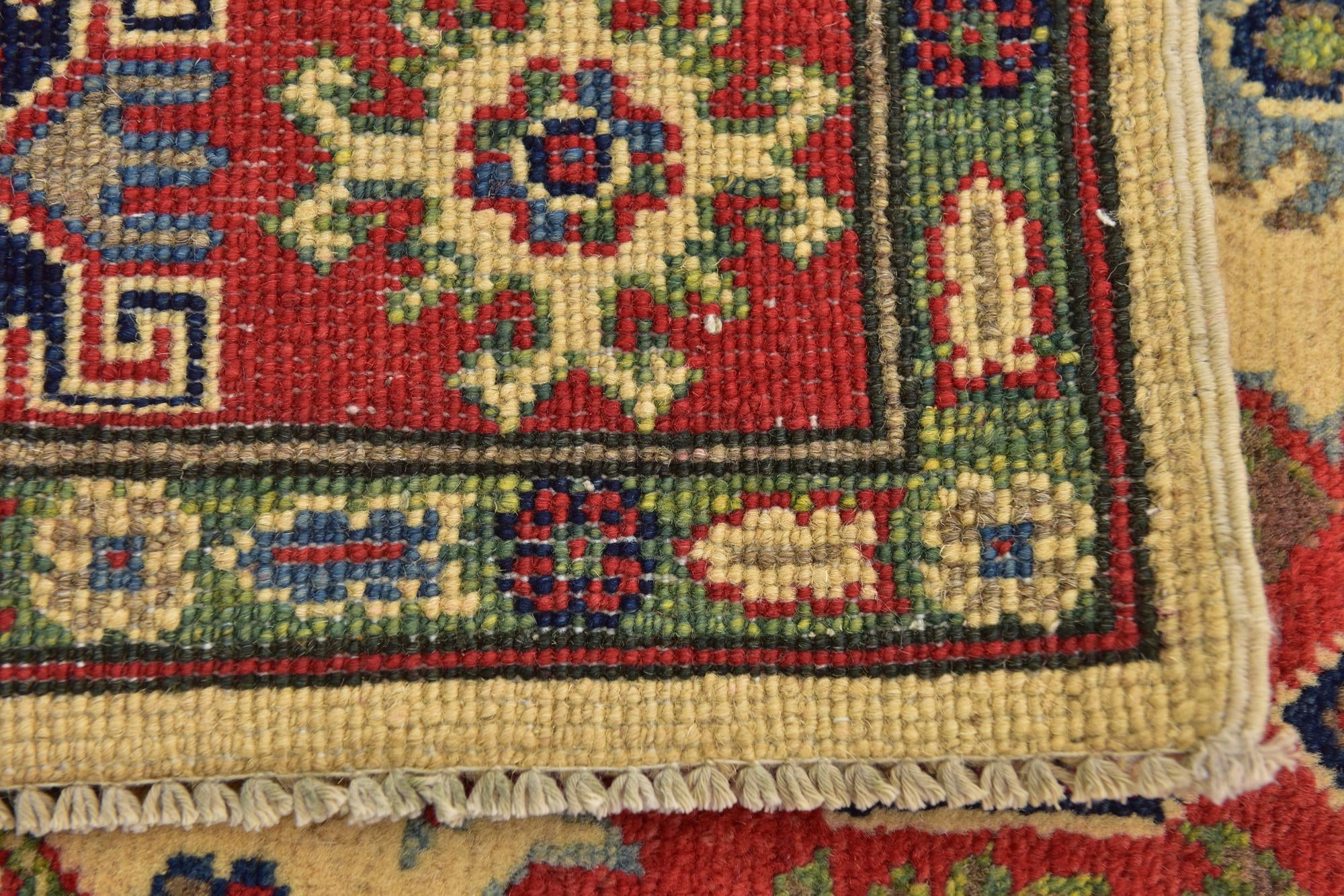 4' x 6' Hand Knotted Kazak Rug