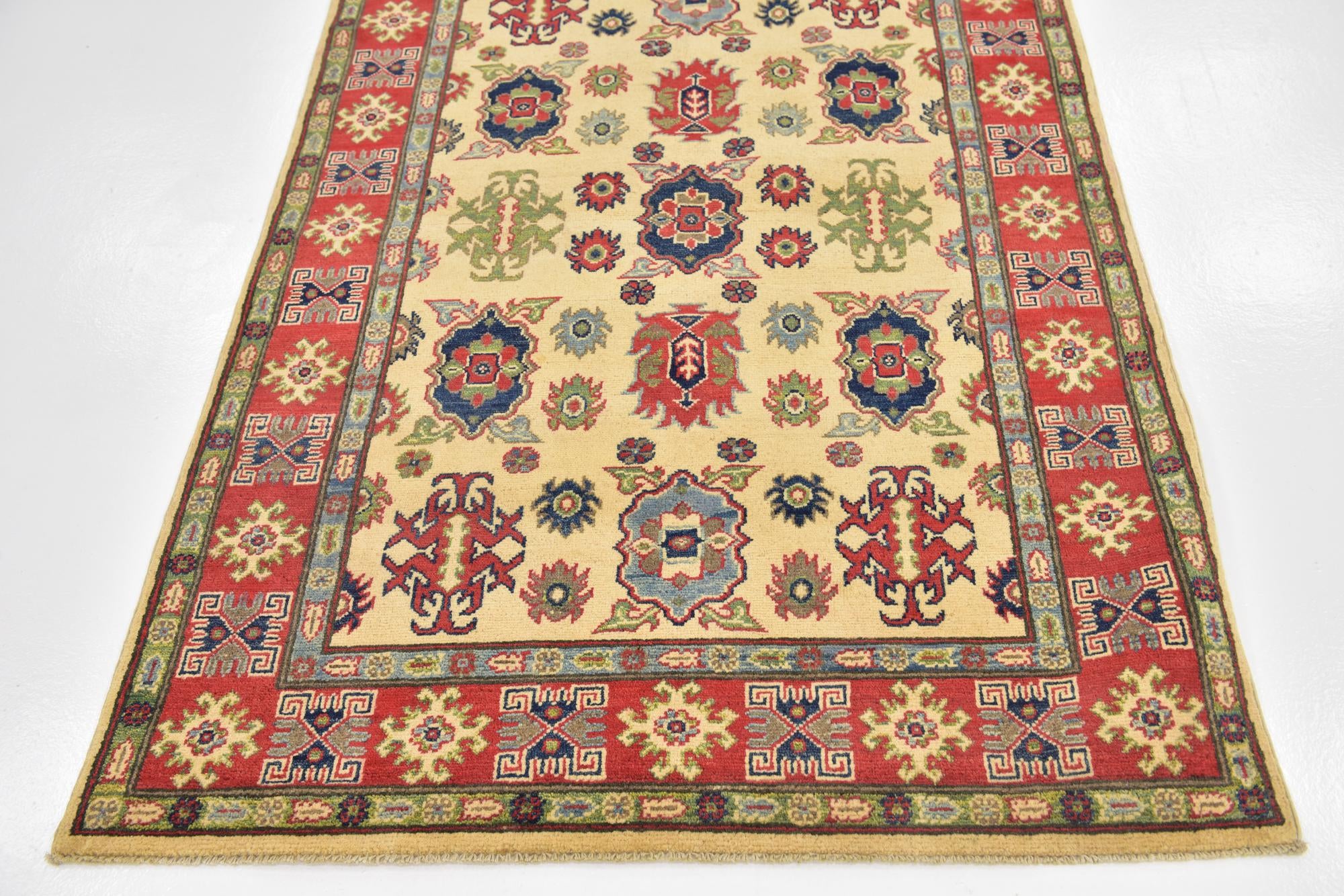 4' x 6' Hand Knotted Kazak Rug
